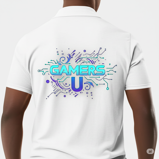 Gamers U White Collar Shirt